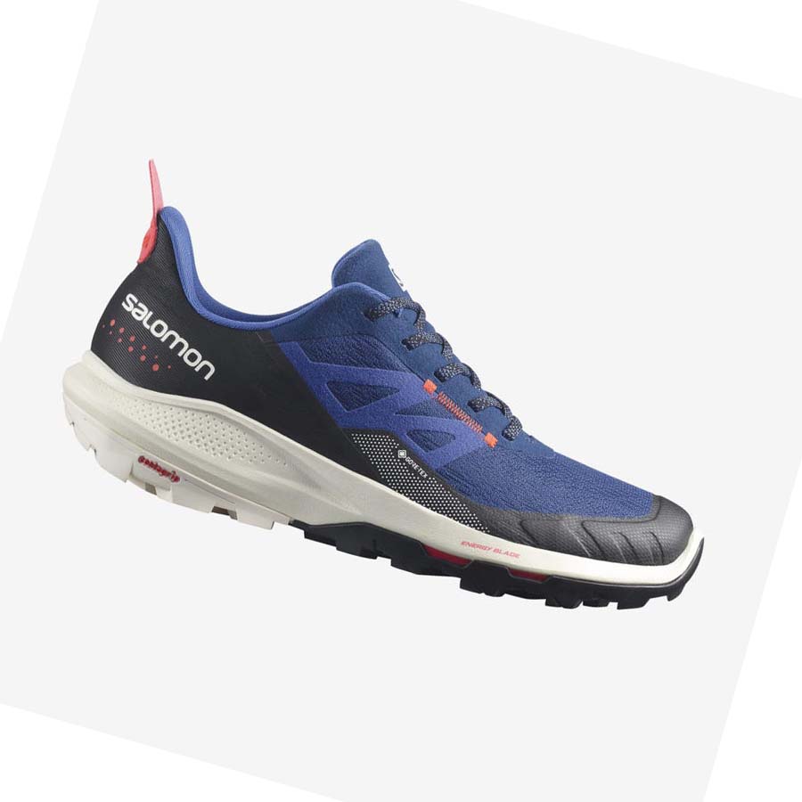 Salomon OUTPULSE GORE-TEX Erkek Yürüyüş Ayakkabısı Lacivert | TR 3580JPQ